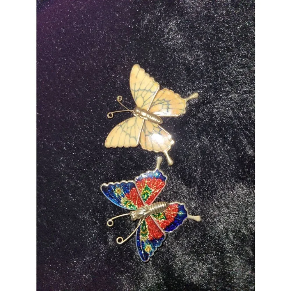 One Vintage butterfly 🦋 mosaic pattern brooch